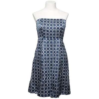Jurk (Blauw, Wit) van The Limited Katoen, Polyester, Zijde