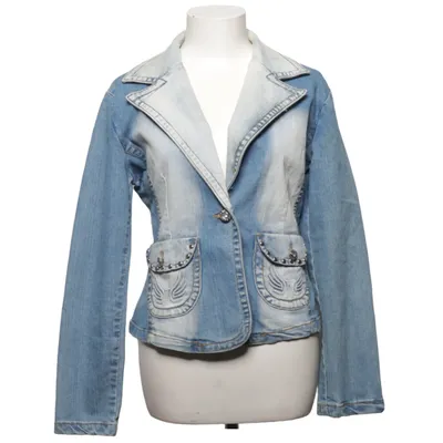 Spijkerjas (Blauw) van Revers Jeans Katoen, Elastaan