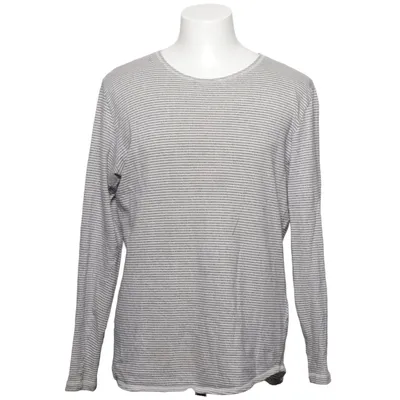 T-shirt à manches longues (Gris, Blanc) de RVLT Revolution Coton