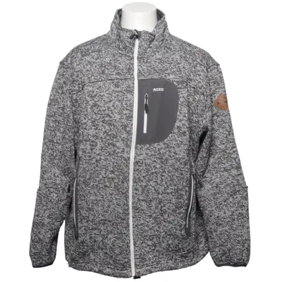 Fleece jacket (Gray, Black) from Rossi Acrylic, Polyester, Wool