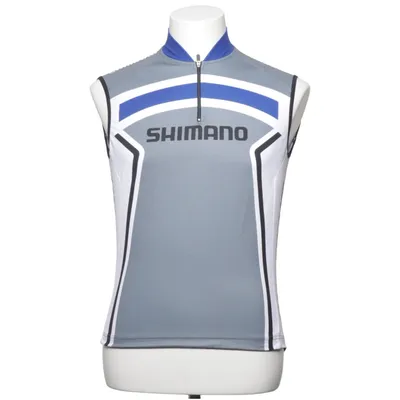 Wielershirt (Grijs, Blauw, Wit, Zwart) van Shimano Elastaan, Polyamide, Polyester