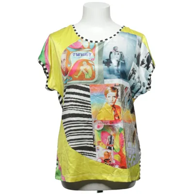 Top (Yellow, Multicolored) from Sani Blu Elastane, Polyester, Viscose