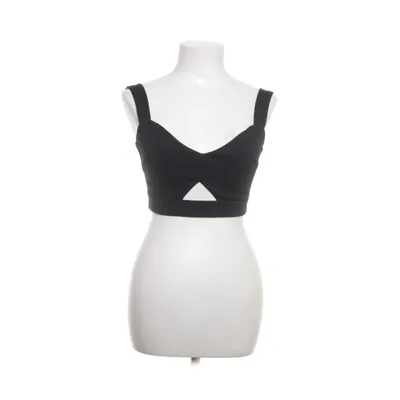 Crop top (Zwart) van Vera & Lucy Elastaan, Polyester