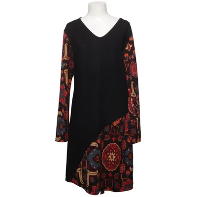 Kjole (Sort, Flerfarvet) fra Happi Elastan, Polyester