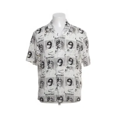 Kortärmad skjorta (Grå, Flerfärgad) från H&M Viskos