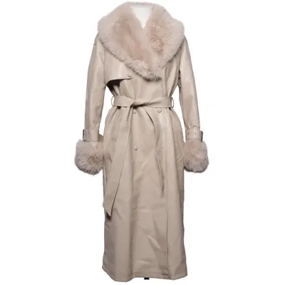 Winter coat (Beige) from Copperose Cotton, Polyester, Polyurethane, Viscose