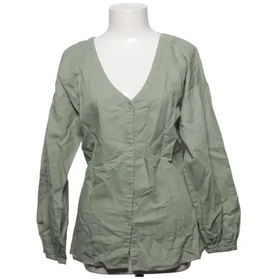 Bluse (Grøn) fra Lindex Bomuld, Linned