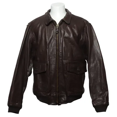 Veste en cuir (Marron) de Leonardo Cuir