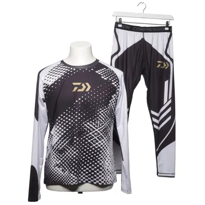 Baselayer (Sort, Hvid) fra Compression Elastan, Polyester