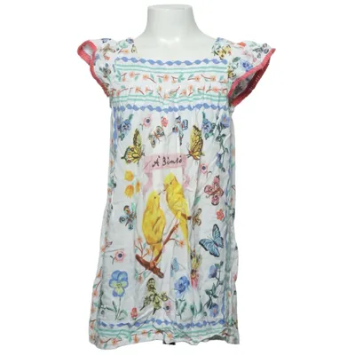 Dress (White, Multicolored) from Nathalie Lété x H&M Viscose