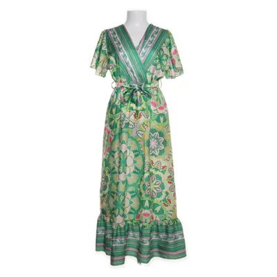 Omlottklänning (Grön, Flerfärgad) från New Style Elastan, Polyester