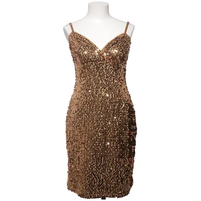 Cocktailklänning (Guldfärgad) från Trend Elastan, Polyester