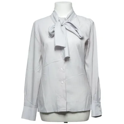 Pussy bow blouse (Gray) from Mario Rosella