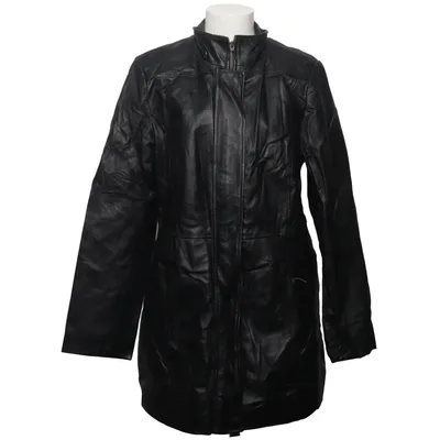 Leren jas (Zwart) van Croft&Barrow Leer, Polyester