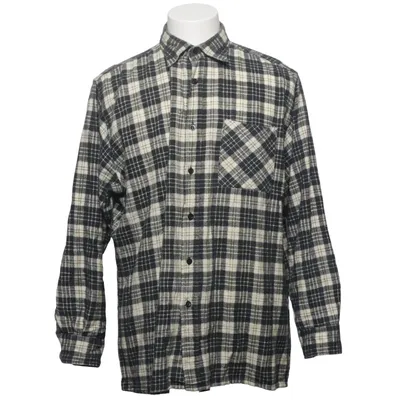 Flannel shirt (Black, White) from Basic Concept Cotton