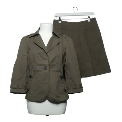 Jakkesæt med nederdel (Grøn) fra ESPRIT Collection Bomuld, Elastan, Polyester