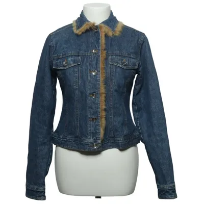 Lined denim jacket (Blue, Brown) from R. Collection