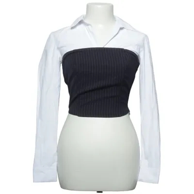 Bluse (Weiß, Blau) von Stradivarius