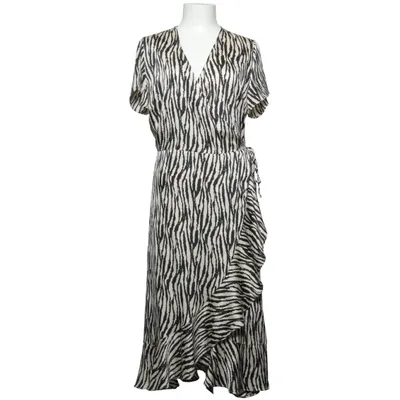 Wrap dress (Beige, Black) from Neo Noir Polyester