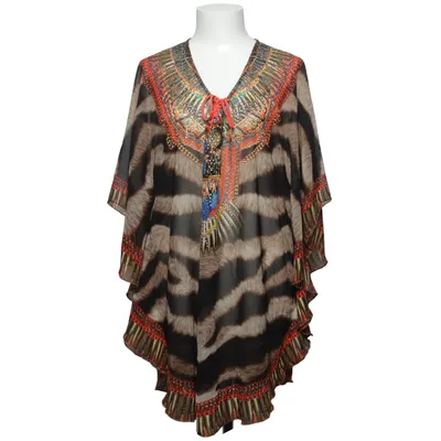 Caftan (Marron, Multicolore) de Azaka