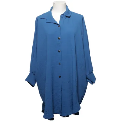 Chemise (Bleu) de Moda Élasthane, Polyester