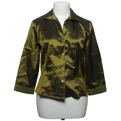 Blouse (Green) from René Lezard Polyester, Silk