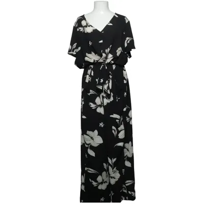 Jumpsuit (Zwart, Wit) van ONLY Carmakoma Elastaan, Polyester