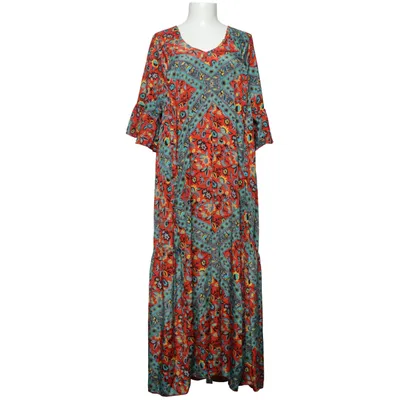 Robe longue (Rouge, Multicolore) de Gold & Silver