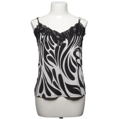 Tank Top (Black, White) from Amisu Elastane, Polyamide, Polyester