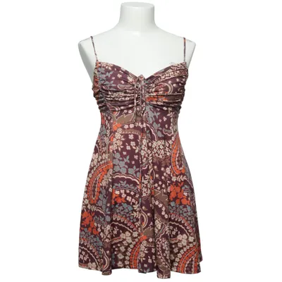Klänning (Brun, Flerfärgad) från Urban Outfitters Elastan, Polyester