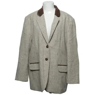 Kavaj (Beige, Flerfärgad) från Choise by Danwear Polyamid, Polyester, Ull