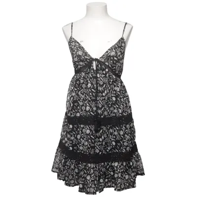 Jurk (Zwart, Wit, Meerkleurig) van Mango Katoen, Polyester