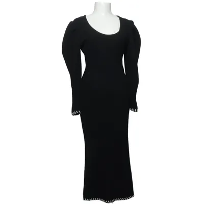 Robe longue (Noir) de Adoore Acrylique, Polyamide, Polyester, Laine