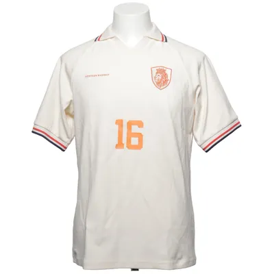 Voetbalshirt (Wit, Oranje) van 16.08 Katoen, Elastaan