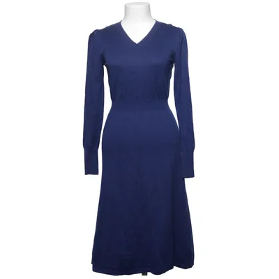 Robe longue (Bleu) de Lawrence Grey Laine de mouton, Polyamide, Viscose