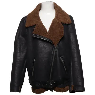 Shearling Jacke (Braun, Schwarz) von Zara Woman