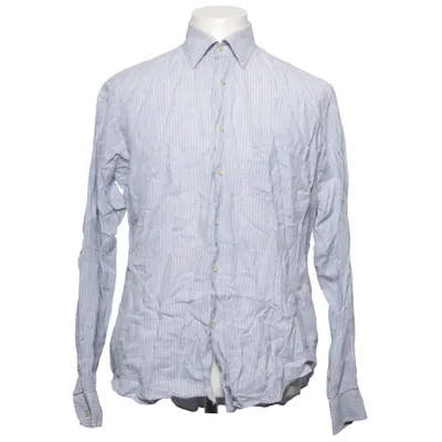 Chemise (Bleu, Blanc) de Luca D'Altieri Lin
