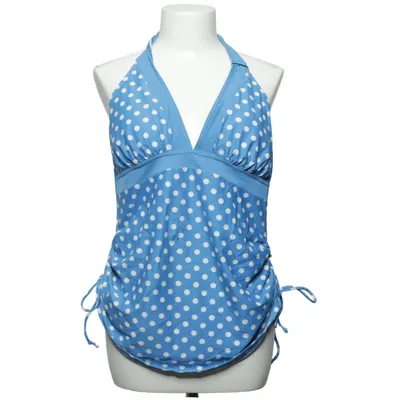 Haltertop (Blauw, Wit) van Rodeo C&A Elastaan, Polyamide