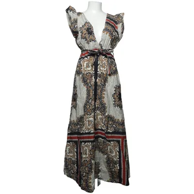 Maxi jurk (Zwart, Wit, Bruin, Meerkleurig) van Blu Royal Katoen