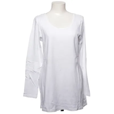 T-shirt à manches longues (Blanc) de Mia Linea Coton