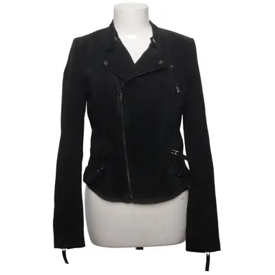Biker jacket (Black) from AJC Leather, Polyester