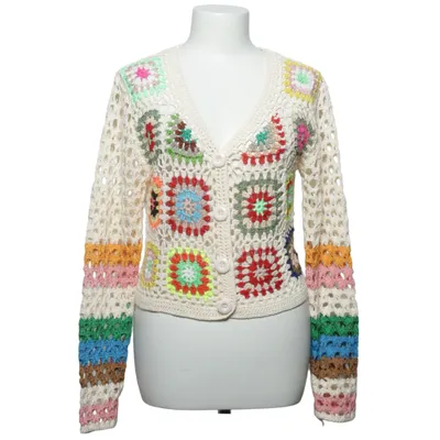 Cardigan (White, Multicolored) from Shein Acrylic