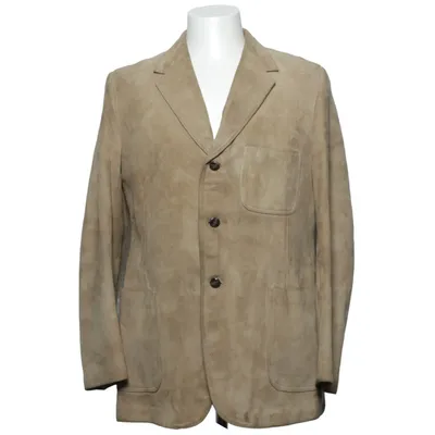 Läderkavaj (Beige) från Sears Mocka