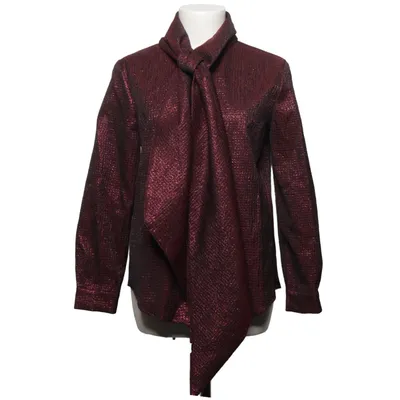 Sløjfebluse (Lilla) fra Maria de la Orden Acetat, Metallfiber, Polyester