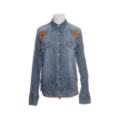 Denim blouse (Blauw) van Nudie Jeans Katoen