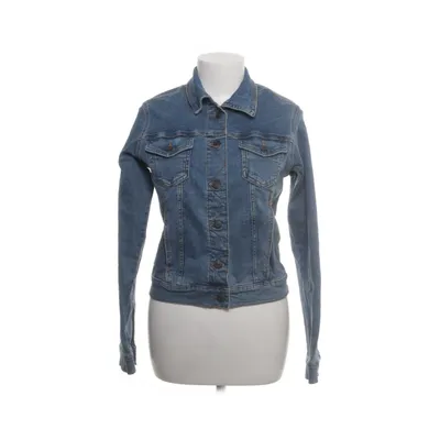 Denimjakke (Blå) fra ADPT Elastan, Polyurethan