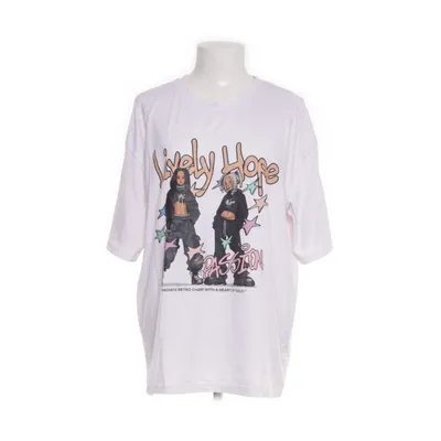 T-shirt (Wit, Meerkleurig) van Romwe Katoen, Elastaan, Polyester
