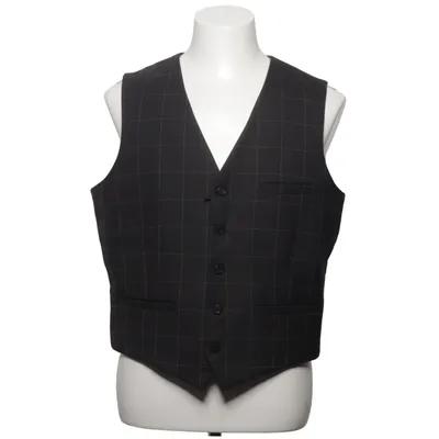 Suit vest (Gray) from Madison Avenue Polyester, Wool