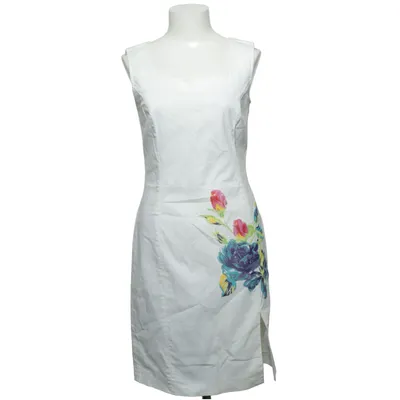 Dress (White, Multicolored) from Fuego Woman Cotton, Elastane