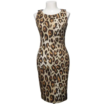 Dress (Brown, Black) from Sandro Ferrone Elastane, Polyamide, Polyester, Viscose